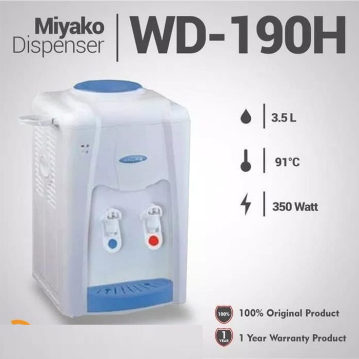 Miyako Water Dispenser Hot & Normal - WD190H